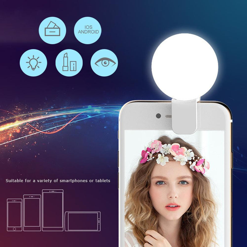 Multipurpose Clip on Selfie Mobile Light
