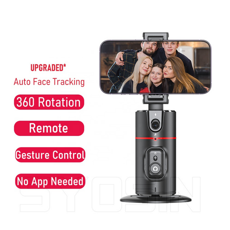 Auto face tracking gimbal phone holder